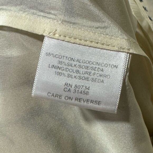 BCBG BCBGMAXAZRIA Silk Blend Bamboo Cream Floral Slip Tank Mini sundress Dress - Picture 11 of 12